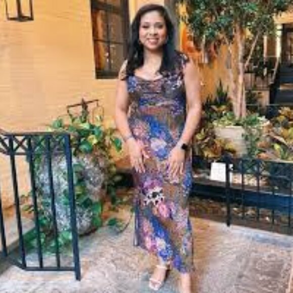 Anthropologie Elyse Luxe Bias Cut Slip Dress Multi Floral Silky ✨ 💃🏻 Medium - Picture 7 of 10